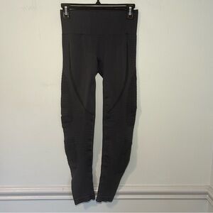 Zyia Black Perforated Leggings Size 4